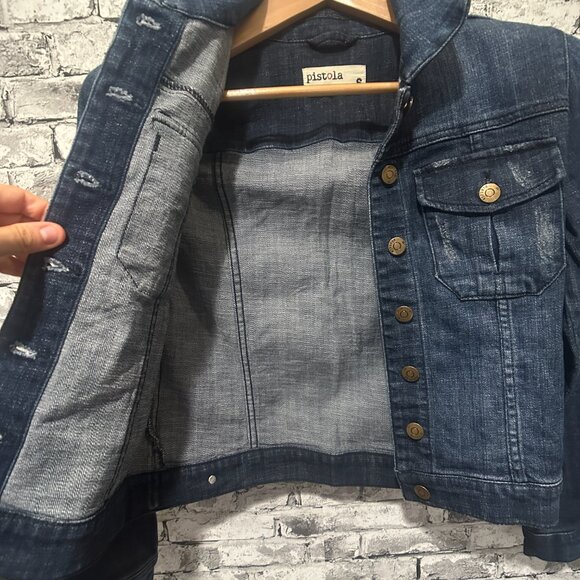 EUC Pistola Jean Jacket Women's Size Small - Picture 5 of 15